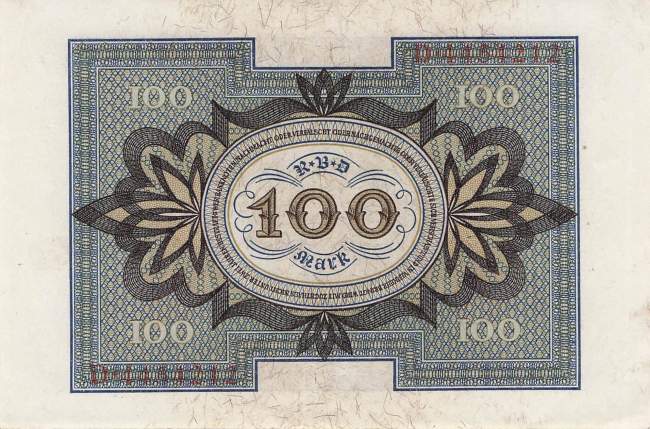 100 Mark 1920 ro.67a B/D